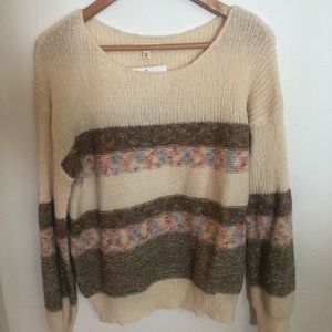Striped multicolored sweater